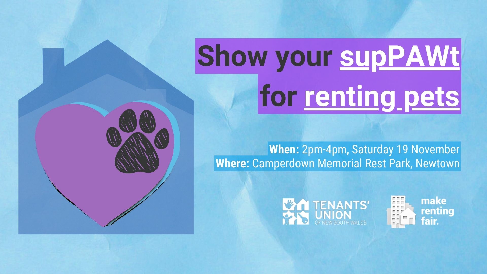 Show your supPAWt for renting pets