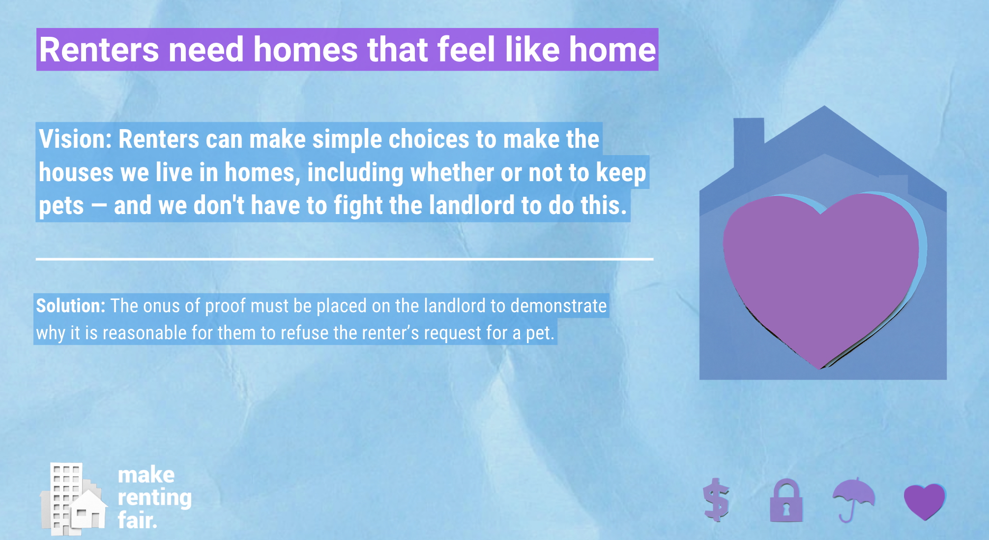 Renters need homes that feel like home